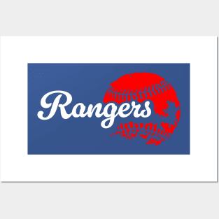 Rangers Baseball Posters and Art